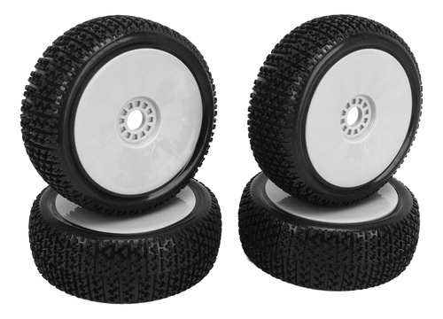 Neumático Blanco Blanco 1/8 Rc Para Automóvil, 4 Piezas, Neu