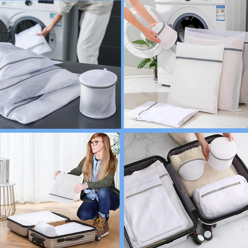 4 Pcs Bolsas De Lavandería, Gran Capacidad Bolsas De Malla