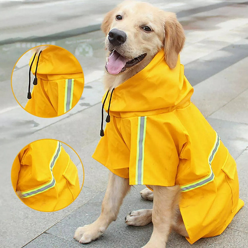 2 Chubasquero Grande Para Perros, Estilo Capa, Impermeable.