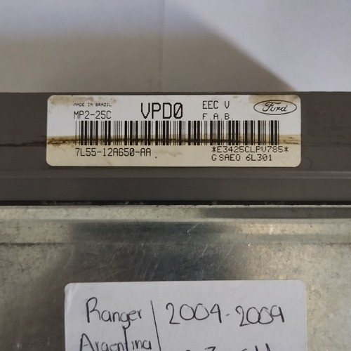 Computadora Ranger Argentina 2004-2009 2.3 Estándar (Usado)