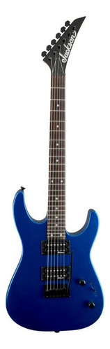 Guitarra eléctrica Jackson JS Series JS12 dinky de álamo metallic blue brillante con diapasón de amaranto