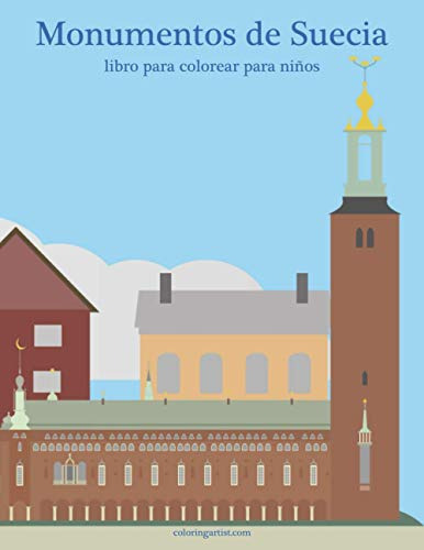 Monumentos De Suecia Libro Para Colorear Para Niños