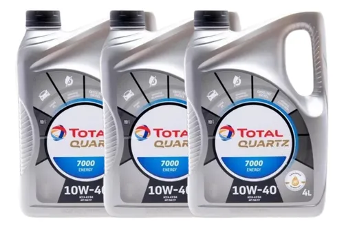 Aceite Total Quartz 7000 Semi Sintético 10w40 4 L X 3un