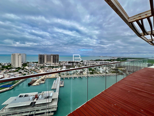 Penthouse Amueblado En Venta En Residencial Aria Cancún