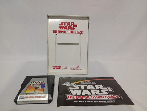 Atari 2600 Star Wars En Caja, Juego, Manual Y Protector (b) Gris (Usado)