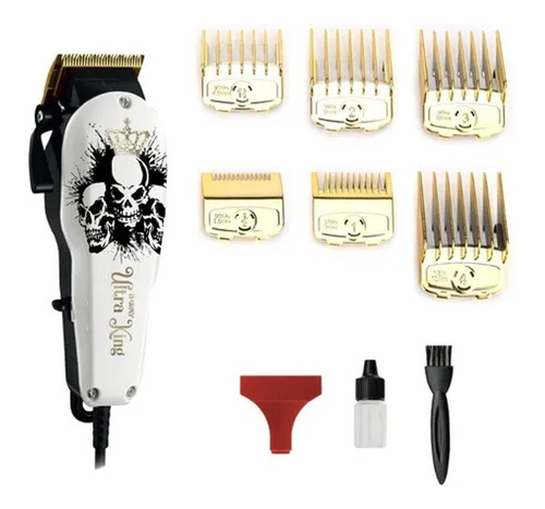 Imagen 5 de 12 de Cortadora de pelo B-Way Ultra Fade Kings BW1222K blanca y negra 220V - 240V