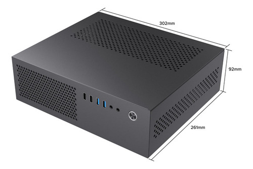 Estojo Para Computador Desktop Pequeno 1u 7.3l Aço Preto