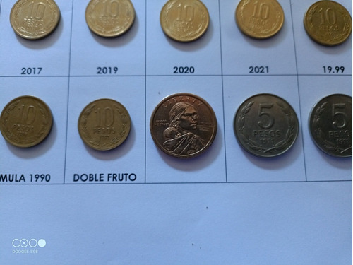  Moneda  10  Pesos Chilena   1960 Al 2021