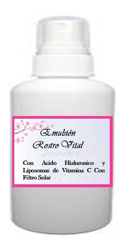 Emulsion Vital Luminosidad Vitamina C Hialuronico Hidratante