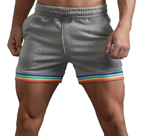 Shorts Hombre Deportivo Gimnasio Futbol Running Pantalon A18