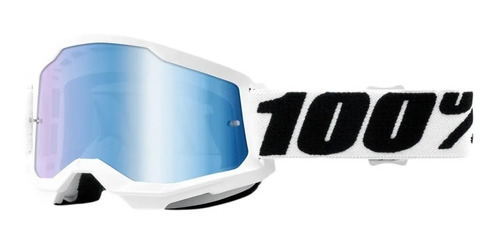 Óculos 100% Strata 2 Lente Espelhada Motocross Cores Dh Bmx