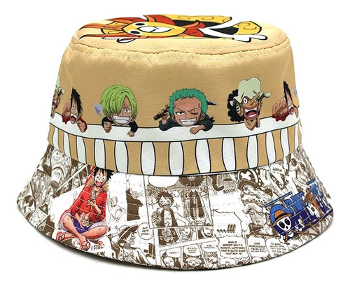 Gorro Pesquero One Piece Luffy Zoro Shanks Anime Importado