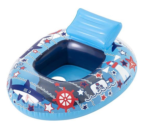 Flotador Inflable Bestway Bote Fondo Del Mar 76 X 65 Cm