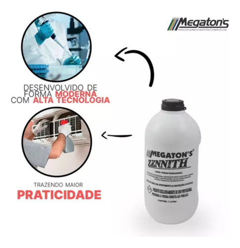 Zennith Produto De Limpeza P/ Ar Condicionado 1l - Original