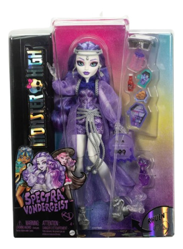 Boneca Monster High -spectra Vondergeist Com Furão De Pet