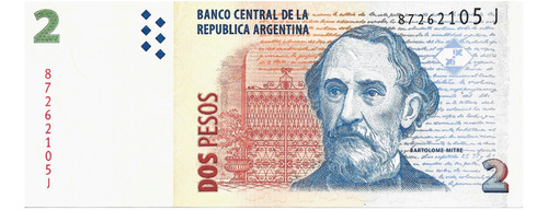 Bottero 3237 Billete De 2 Pesos Convertibles Año 2010 - Exc.