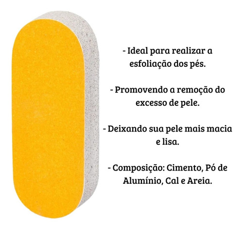 Pedra Pomes Anatômica Com Lixa Esfoliação Dos Pés