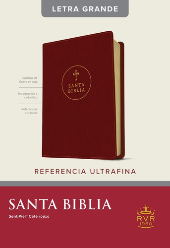 Biblia Reina Valera 1960 Ultrafina Letra Grande Café Rojizo