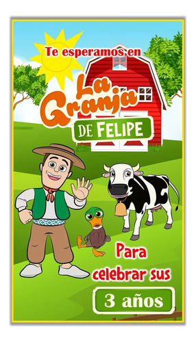 Invitación Animada Digital Personalizada La Granja De Zenón