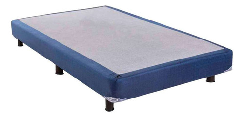 Colchon America Kenya King Size + Box Blue + Almohadas Color Blanco