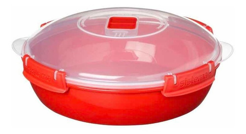 Plato Para Microondas Utensilio De Cocina Color Rojo