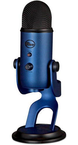 Micrófono Blue Yeti Condensador Multipatrón Midnight Blue