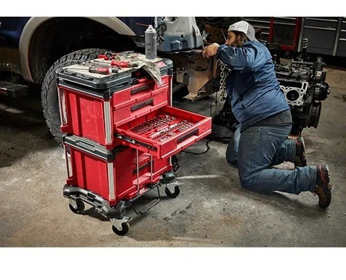 Imagen 7 de 10 de Caja De Herramientas 2 Cajones Packout Milwaukee 4822 8442
