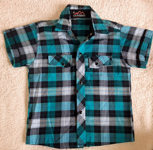 Camisa Bebé/niño Cuadros Talle 4