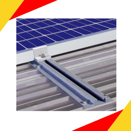 Mini Trilho Baixo Fixa Placa Solar 30 Cm - 06 Un