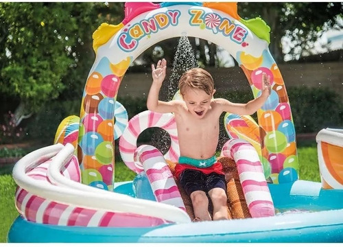 Imagen 3 de 7 de Piscina Inflable Candy Zone Centro De Agua Intex 380 Litros