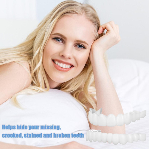 // 1 Par De Carillas Dentales Dentaduras Postizas