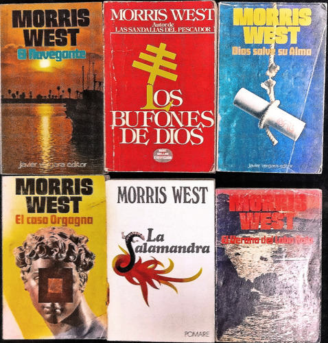 6 Libros De Morris West La Salamandra El Navegante Los Bufon