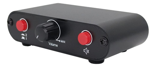 Tenealay Interruptor De Audio Estéreo Rca De 2 Vías (2 En 1 Salida/1 En 2 Salidas) -rc21