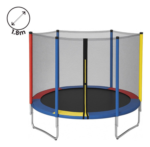 Cama Elástica Infantil Pula Pula 1,8m Trampolim Com Zíper