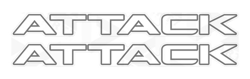 Kit 2 Adesivos Attack Frontier 12 A 16 Faixa Lateral Emblema