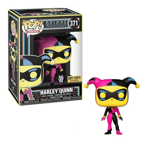 Funko Pop Harley Quinn Blacklight Hot Topic Exclusive Nueva