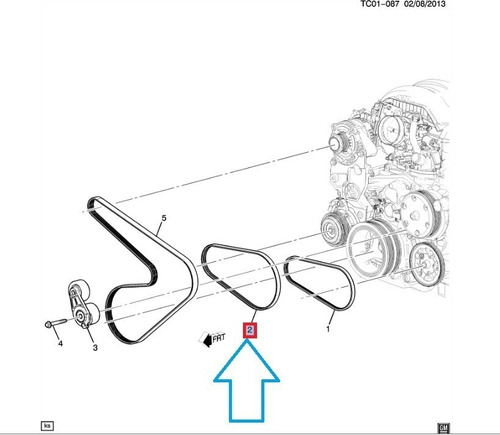 Banda Compresor Aire Acondicionado Escalade 6.2l V8 2021