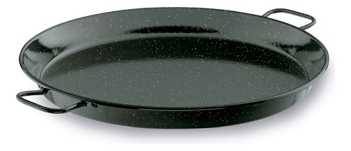 Paellera O Sarten Para Paella De Acero Esmaltado 40 Cm Lacor Color Negro