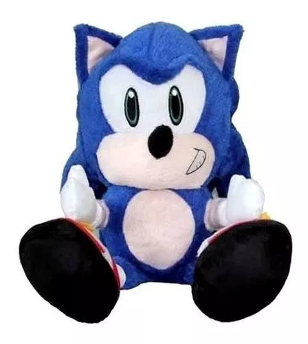 Boneco Sonic De Pelúcia Azul 35 Cm Antialérgico em Promoção na Americanas