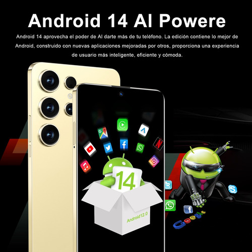 Dual Sim S25 Ultra 512gb+16gb Ram Taplet Último Smartphone Soporte Red 5g Android 14