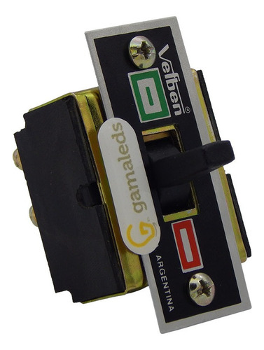 Interruptor Tripolar Embutir En Panel Vefben 10a 380v 104 Color Negro