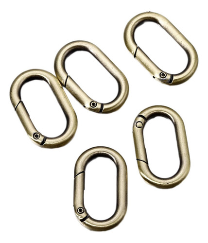 4 X 5 Uds Anillos Ovalados De Resorte Ganchos De Resorte