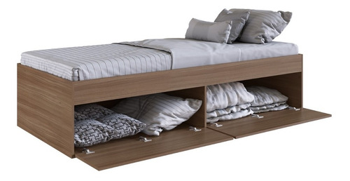 Cama 1 Plaza 4 Puertas Box Tipo Baul Sommier Canape 