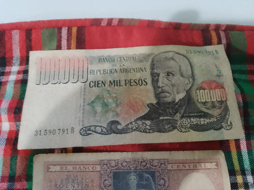 5 Antiguos Billetes En Buen Estado 