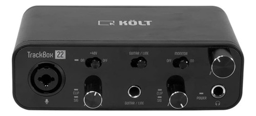 Interface De Audio Kolt Trackbox 22 Com 2 Entradas 2 Saídas