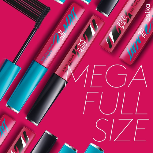 Esika Pro- Mascara De Pestañas Mega Full Size Libre Negro