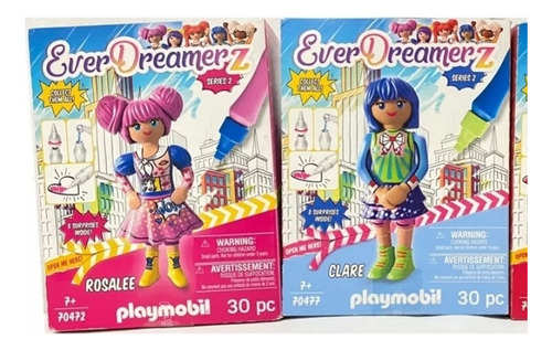 Pack De 2 Play Mobil Ever Dreamers Clare Y Rosales Série 2