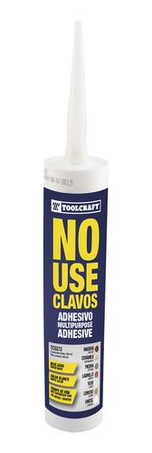 Pegante No Use Clavos 100 Ml Toolcraft Blanco Multiusos