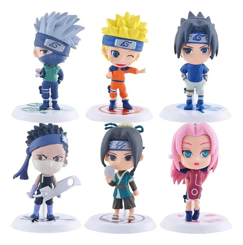 Naruto Set 6 Figuras 6-8 Cm (modelo 1)