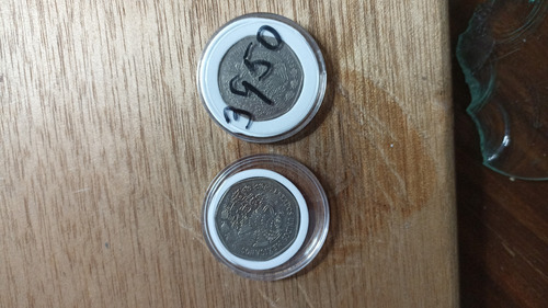 2 Monedas De Coleccion De Díez Pesos De Hidalgo (Usado)